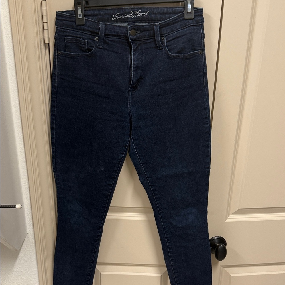 Universal Thread Women's Deep Indigo Skinny Jeans